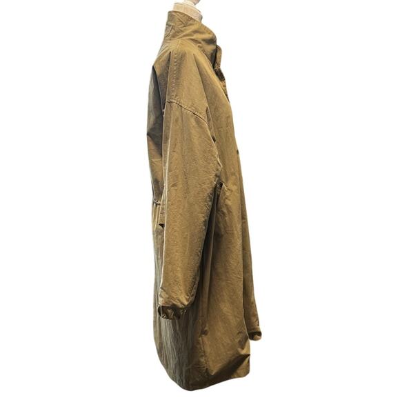 OAK + FORT Oversized Utility Coat Khaki, Minimalist Modern Size Small Oversized - Picture 4 of 9